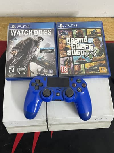 PS4 slim white Color 861 GB