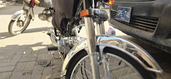 Honda CD 70 Jan 2026 Registered. Only 1200 KM. Karachi