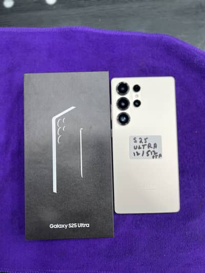 Samsung s25 ultra 12/512 official PTA approx 7 months warranty 10/10