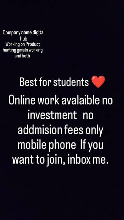 Commissions base Kam hai jisko krna jldi contact kre