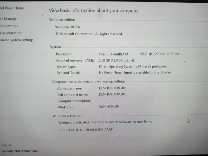 Dell Precision T3500 | E5520 Xeon Processor 8