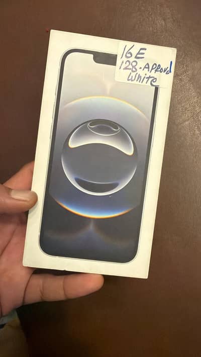 Iphone 16e 128gb sealed white Unlocked PTA Approved