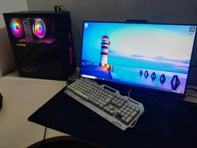 core i5 9th gen with rx 580 8gb and 27inch 144hz LED