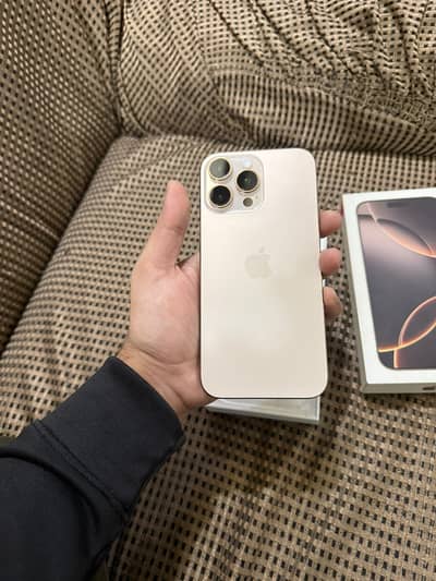 Iphone 16 pro max desirt titanium 256gb compelte box