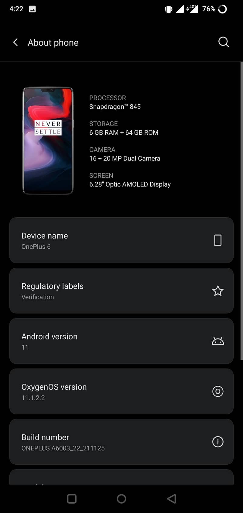 OnePlus 6 4