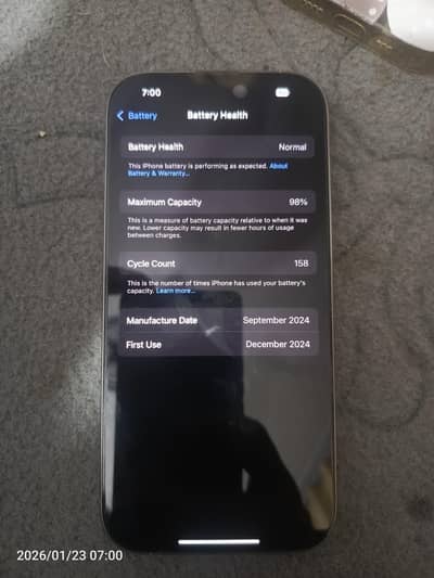 I Phone 16 pro JV 128