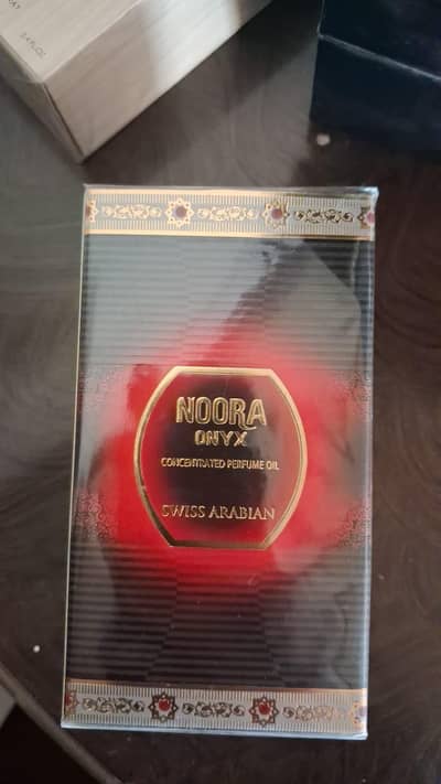 New sealed box! Swiss Arabian Noora Onyx concentrated perfumes.
