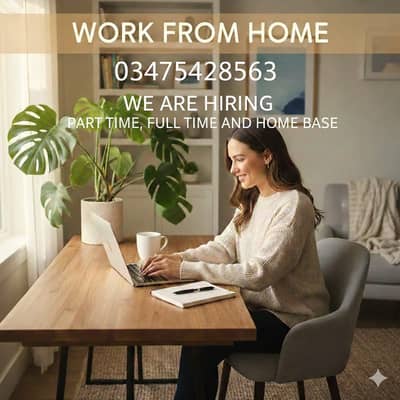 Jobs in Lahore male-female housewife part time full time and home base