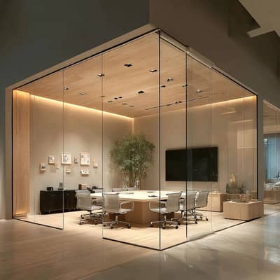 Office Glass & Gypsum Board Partition, False Ceiling & Renovations