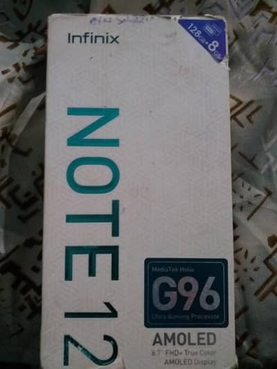 Infinix note 12 \  8+8g 128+8gb