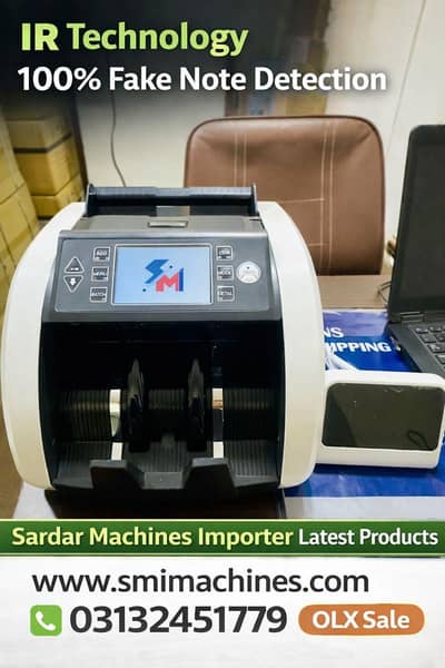 Mix cash coutning machine fake note detection 100% reliable No. 1 PKR