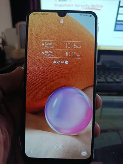 Samsung A32 with box 6+6 ram 128 room