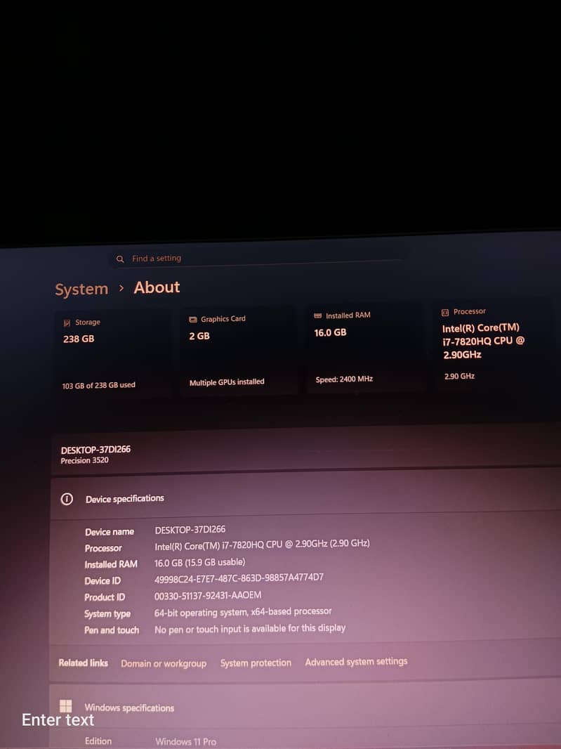 Dell Precision 3520 7