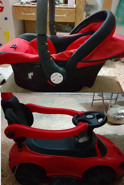 Kids Stroller Car & carry cot in good consition