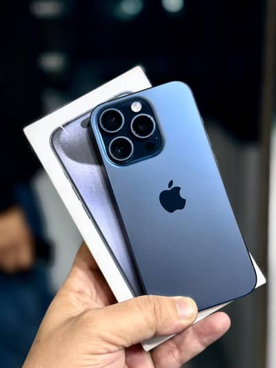 iphone 15 pro 128gb pta approved blue titanium