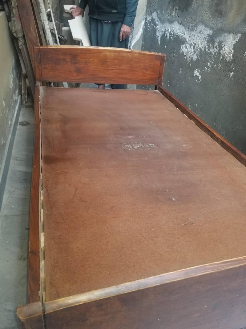 2 single bed . solid wood. 3