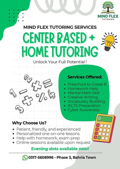 Center Based + Home Tutoring