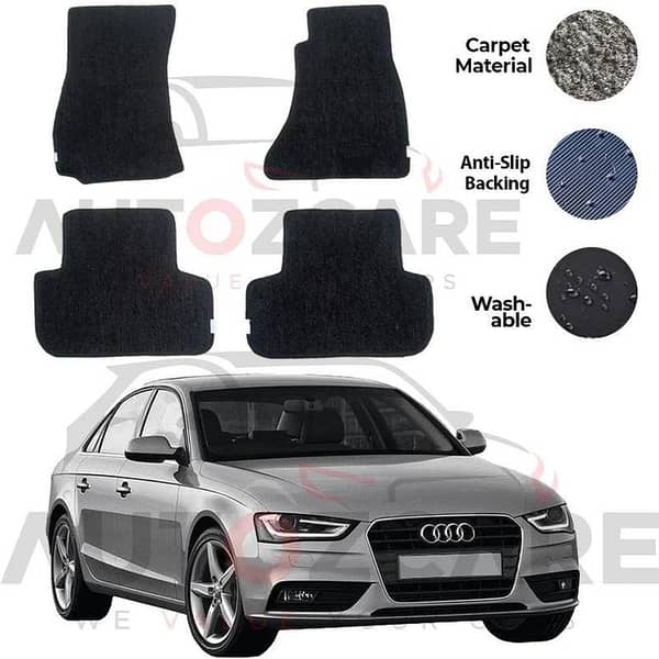 Audi A4 Genuine Fitting Carpet Floor Mat 4PCS - Model 2008-2016