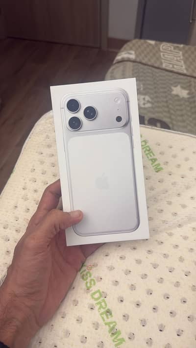 Apple iPhone 17 Pro Max Cosmic orange and Silver color