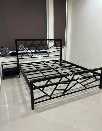 Iron bed|Iron Dressing+side table|Double bed |king Size bed |Furniture