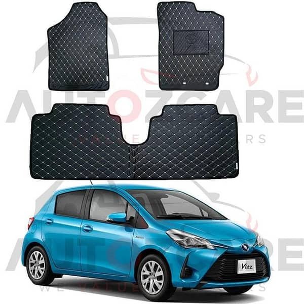 Toyota Vitz 7D Floor Mat (Flat Style) 3PCS - Model 2012-2020