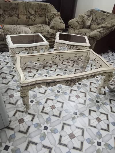 Chinioti Wooden Table Set for Sale