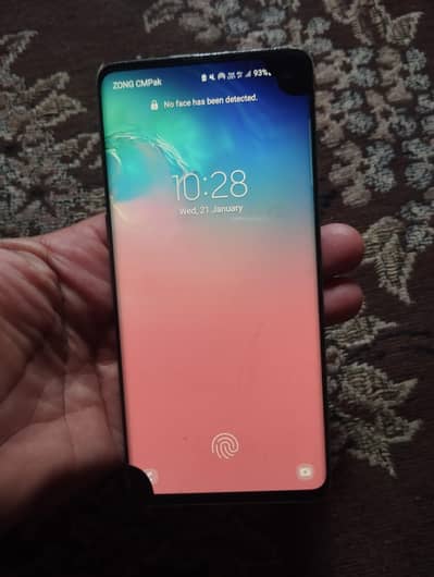 Galaxy S10 dual sim all sim chal Rahe hn 6/128 2 dots on cornor all ok