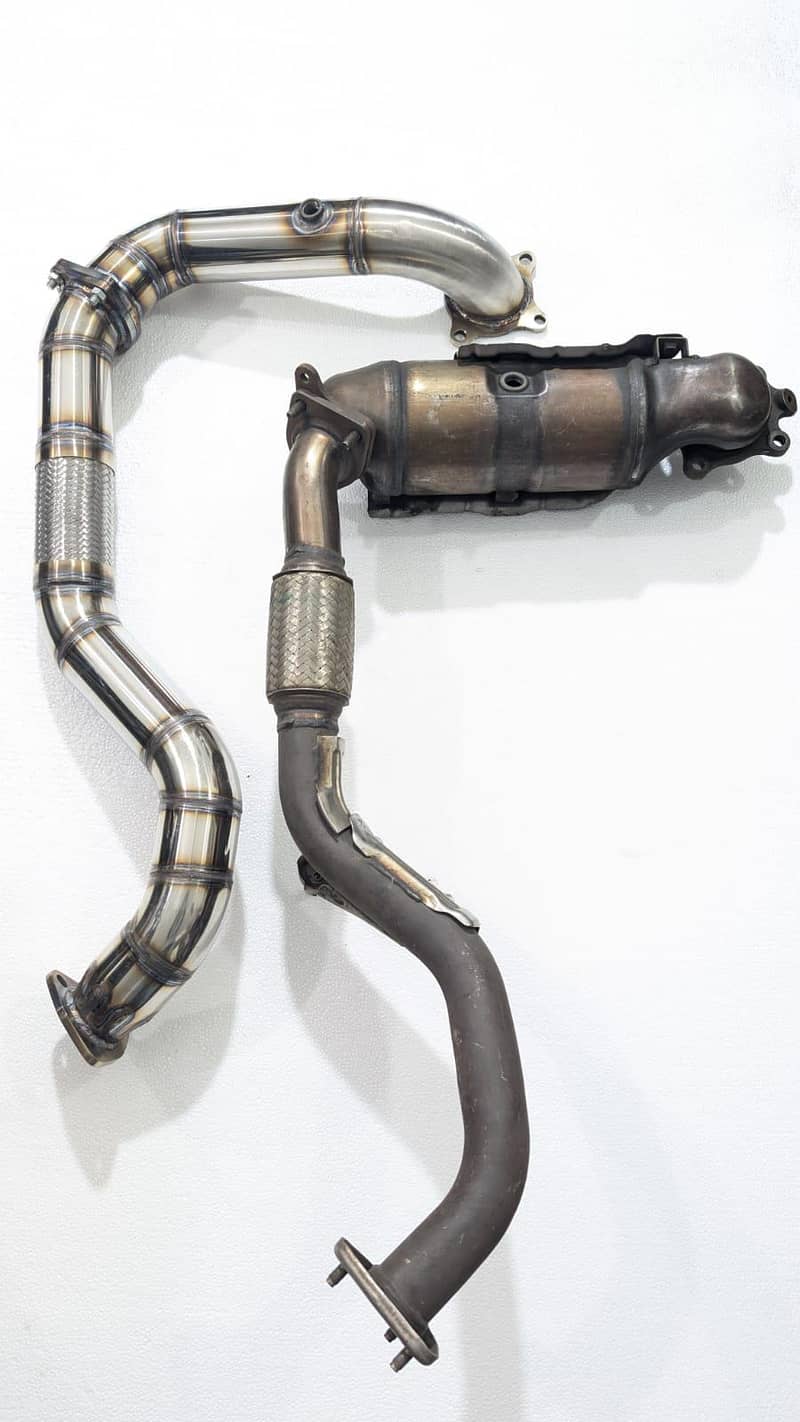 headers and front down pipe 1