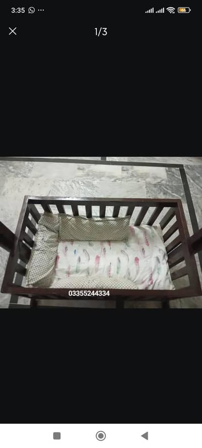 Wooden Baby Cot