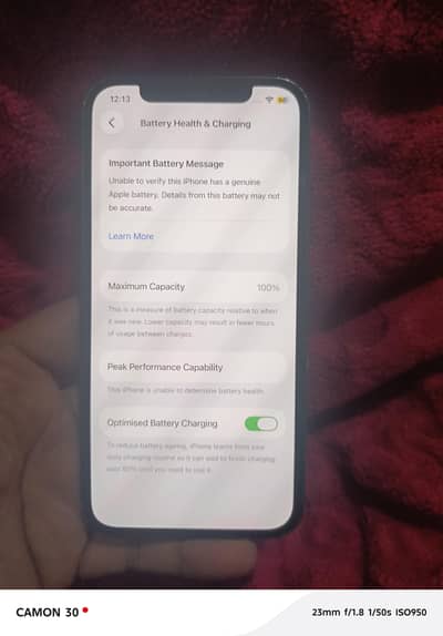 iPhones 12 pro 128gb Battery Change krwi ha Dubai Sa good timing