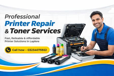 Laser Printer Repair Expert | Toner Refilling | Home Service