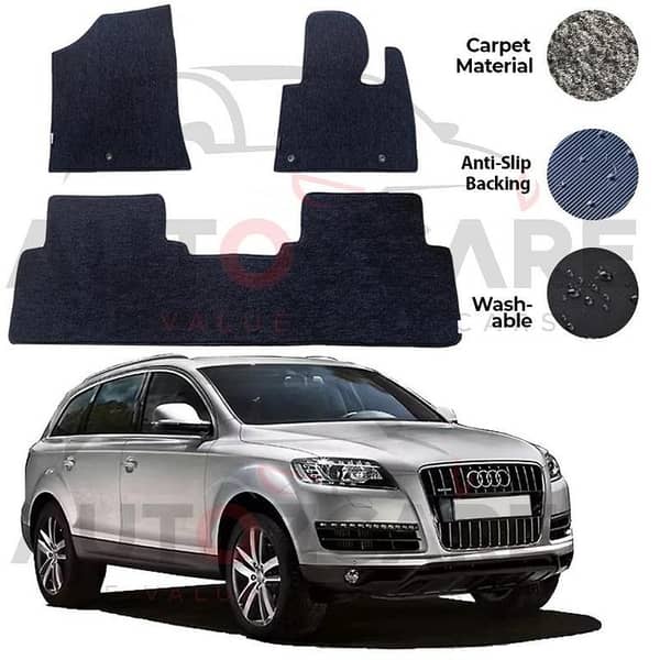 Audi Q7 Genuine Fitting Carpet Floor Mat 4PCS - Model 2005-2015