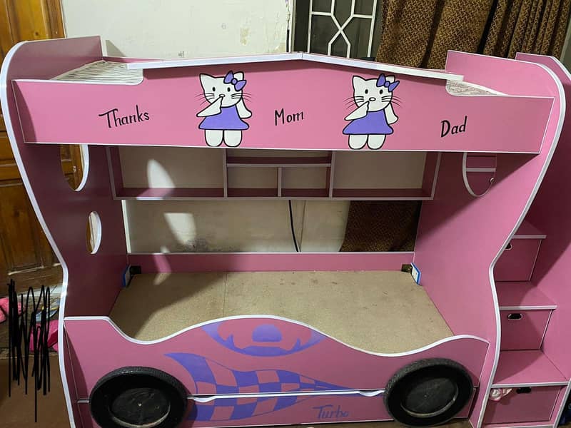 Bunk Bed / Kids Bed / Solid Strong / Drawer Ladder 0