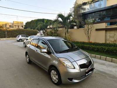 TOYOTA VITZ F-1.0 MODEL 2007 REG. 2012 ORIGINAL PENCIL GREY COLOR