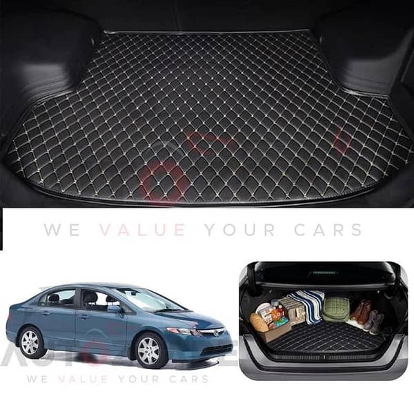 Honda Civic 7D Custom Car Trunk Mat - Model 2002-2005
