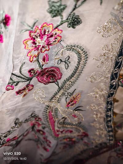 silk and organza suit