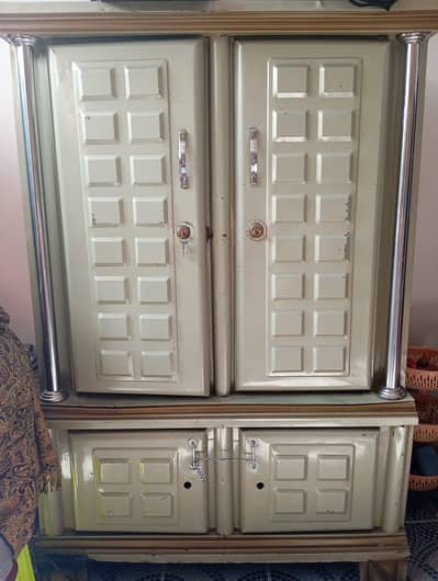2 sided steel almari