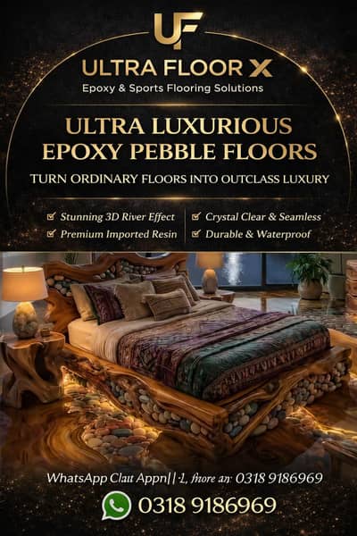 3D Epoxy Flooring Services | Imported Material | Custom Design