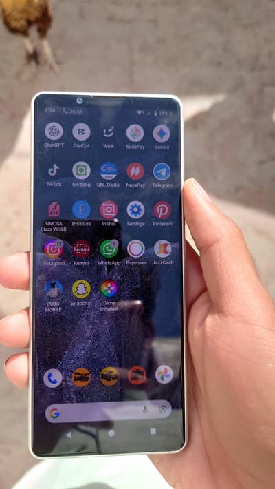 Sony Xperia 5 mark 4 all ok back break Ha miner se Baki all okay