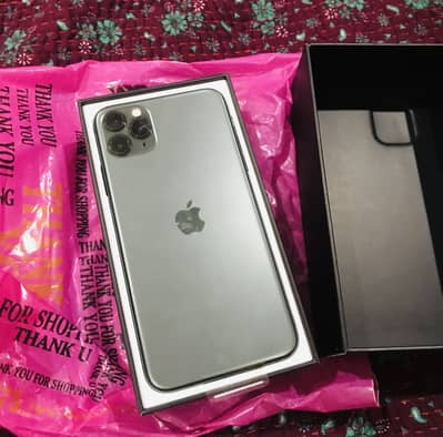 iPhone 11 Pro Max Dual sim pta Approved 256gb Box & Cable