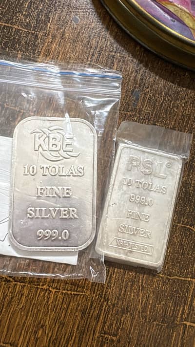 10 tola silver bar