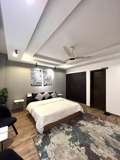 One bed apartment per day available Gulbarga green Islamabad