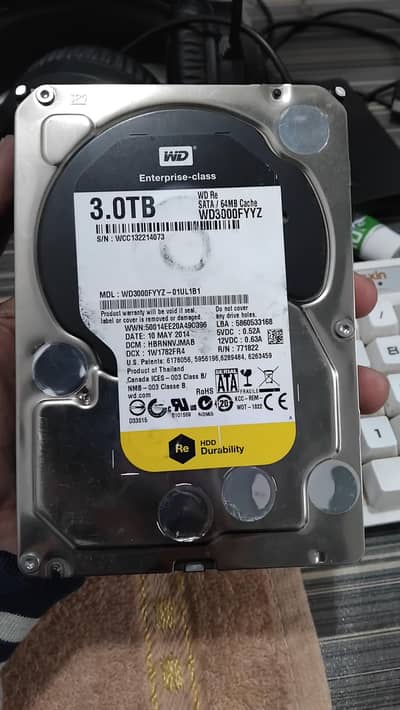 3TB WD Black 100% Health