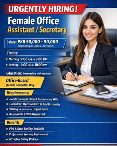 Female Receptionist cum Sectary Required