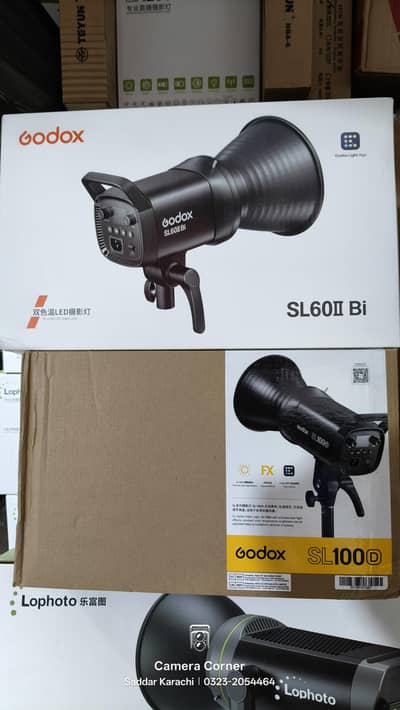 Godox SL60II BI and Godox SL100D Video light