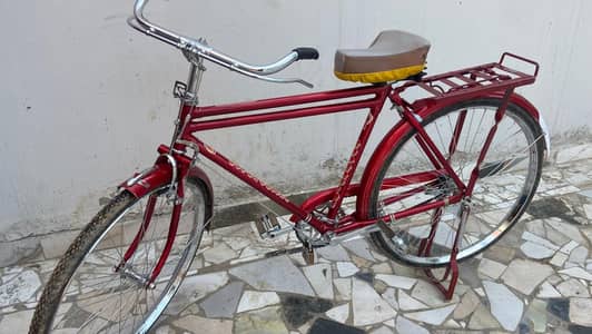 Red Roadster Cycle for Sale | Heavy Frame | Carrier | Best Condition