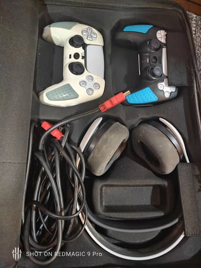 ps5 fat 2 controller  original headphone