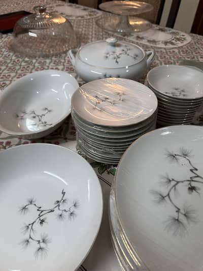 Phillips Hostess trolley , Dinner Set along with matching tea set