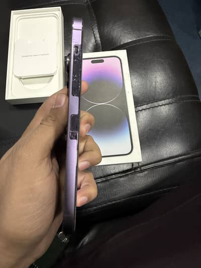 14 pro max pta approved good condition deep purple one physical
