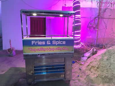 Fries stall with complete equipments with 13kg super Gas cylinder